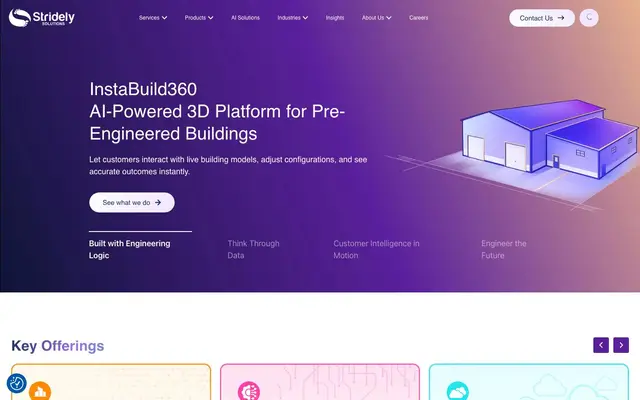 Stridely Solutions website