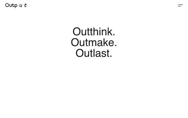 Studio Output website