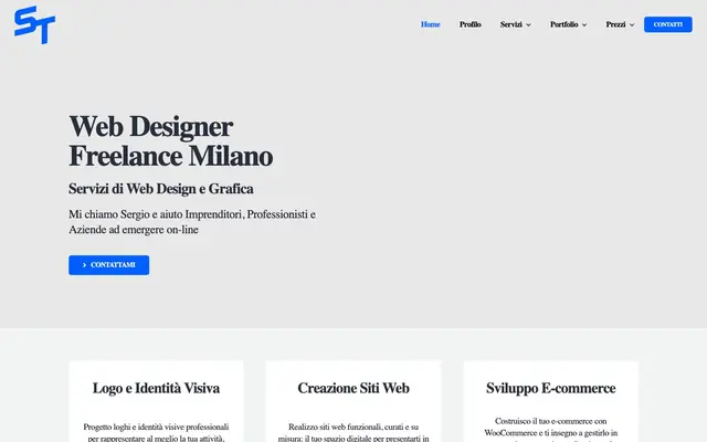 ST Web Design website