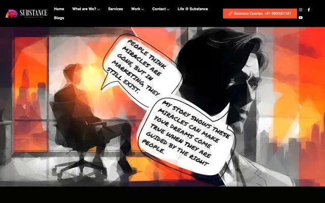 Substance Communication website