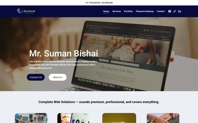 Suman web agency website