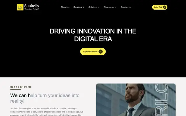 Sunbrilo Technologies Pvt Ltd website