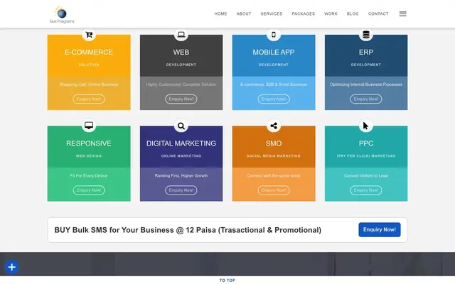 Sun Programs website