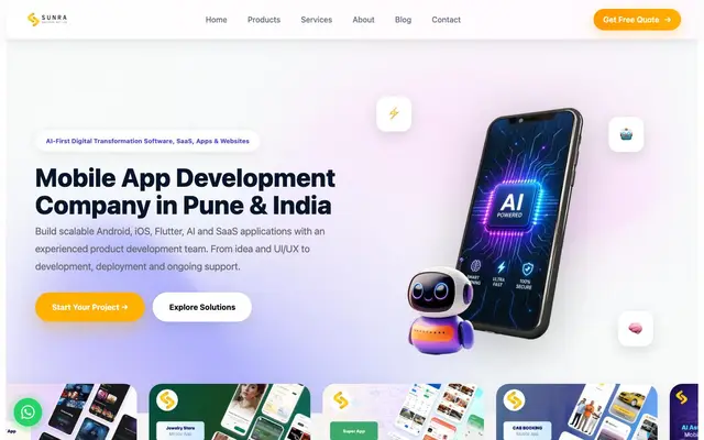 Sunra Soft Tech Private Limited website