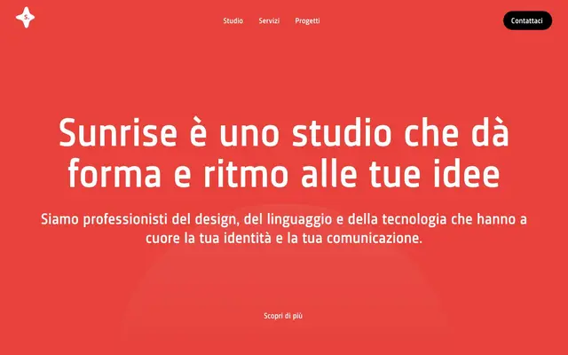 Sunrise | Content Design Studio website