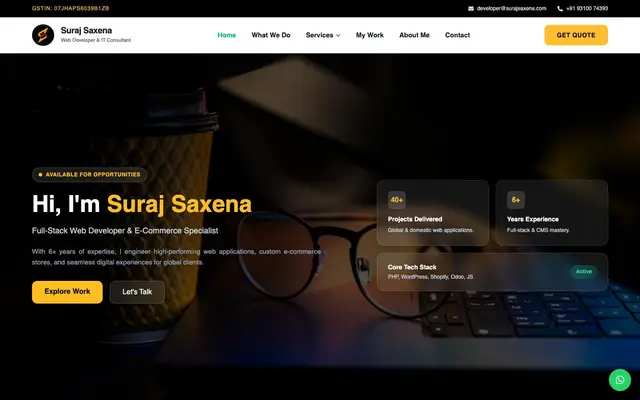 Suraj Saxena website