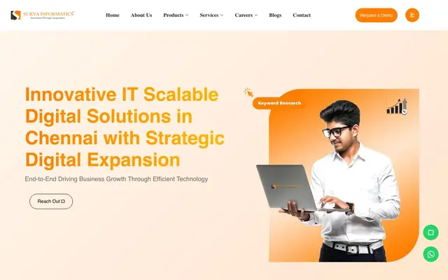 Surya Informatics Solutions Pvt. Ltd. website