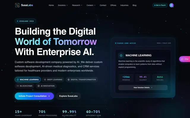 SusaLabs website