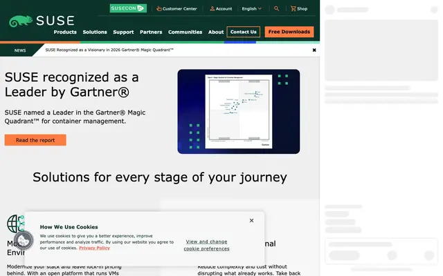 SUSE Software Solutions Bulgaria website