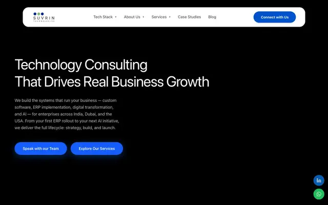 Suvrin Technologies website