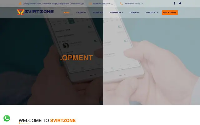 SvirtZone Technologies website