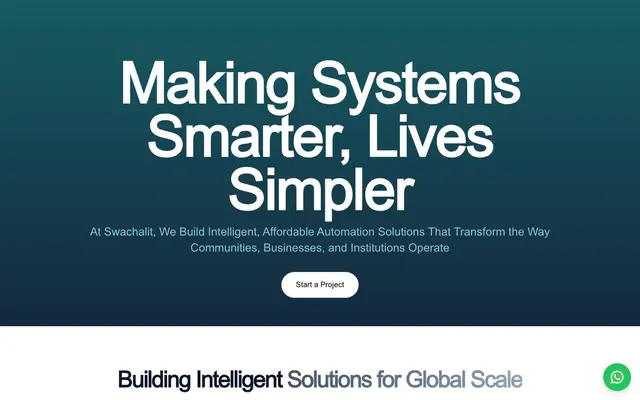 Swachalit Business Solutions Pvt. Ltd. website
