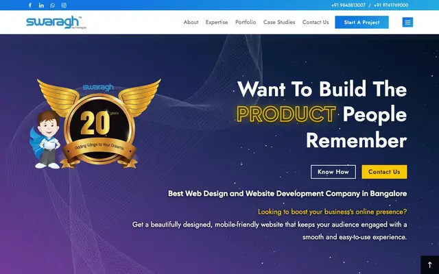 Swaragh Technologies website