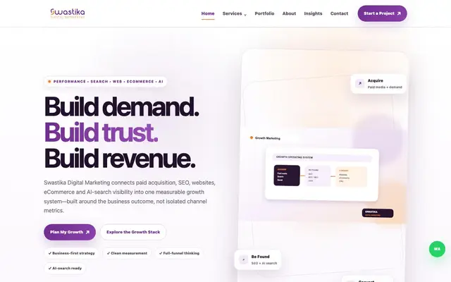 Swastika Digital Marketing website