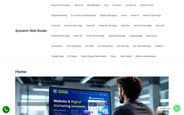 Symatrix Web Studio website