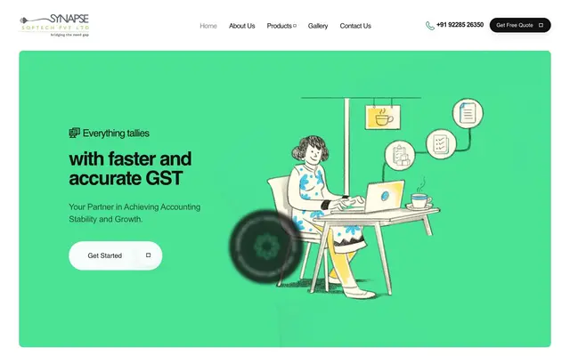 Synapse Softech Pvt. Ltd. website