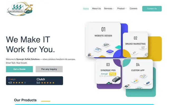 Synergic Softek Solutions - Billing Machine | POS Machine in Kolkata website
