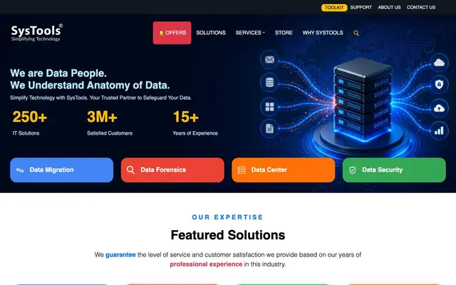 SysTools Software Pvt Ltd website