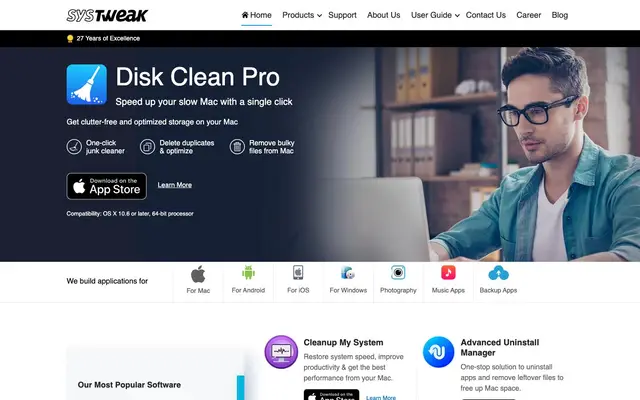 Systweak Software website
