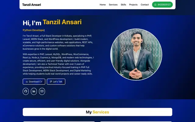 Tanzil Ansari - Website Design Company | Web Development Company in Kolkata | Digital Marketing Company in Kolkata website