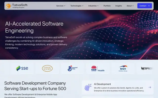 TatvaSoft website