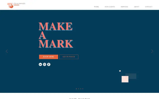 Tea and Oranges Design website
