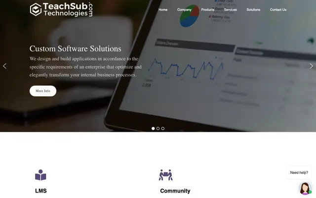 Teachsub Techno Solutions Pvt Ltd website