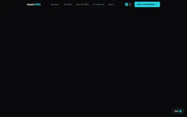 teamORQ website