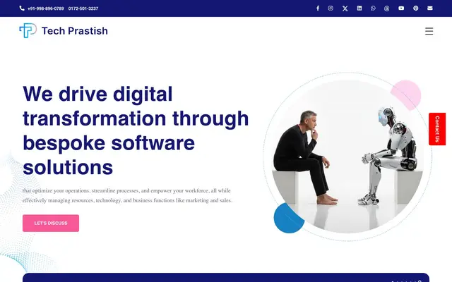 Tech Prastish Software Solutions Pvt. Ltd website