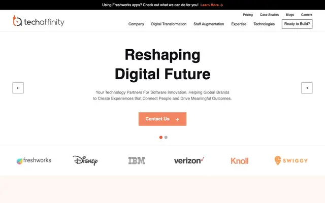 TechAffinity Global Private Limited website
