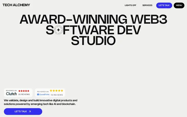Tech Alchemy Studios website