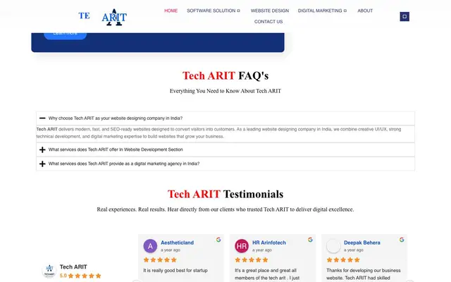 Tech ARIT website