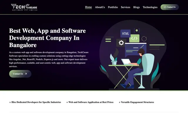 TechCreare Software Private Limited website