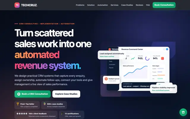 Techcruz Technologies website