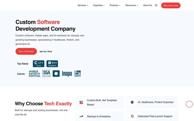 Tech Exactly website