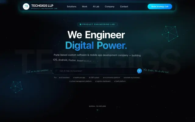 TechGigs LLP website