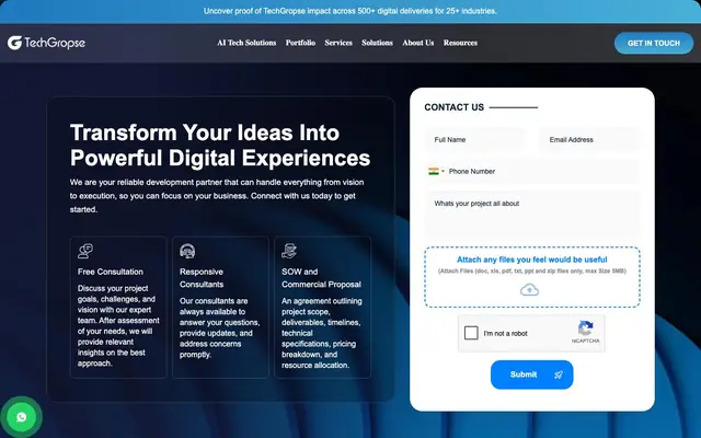 TechGropse Pvt Ltd website