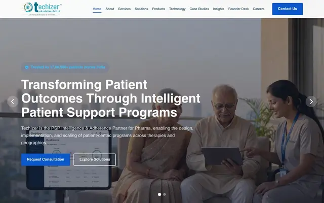 Techizer Tech Solution Pvt Ltd website