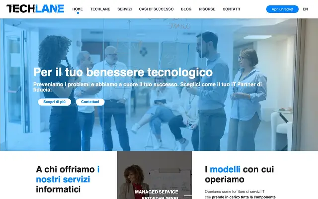 Techlane | Milano - Assistenza, Gestione e Consulenza Informatica per le Aziende website