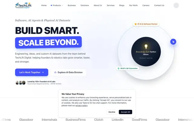 Techlift Digital website