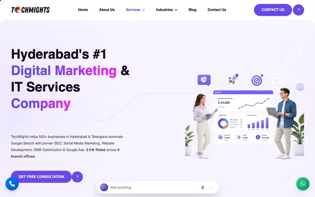 Tech Mights website