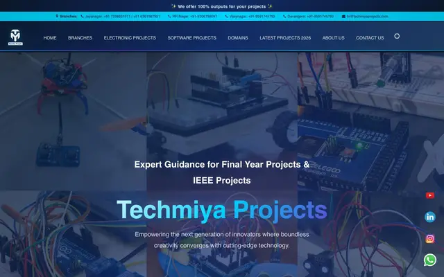 Techmiya Projects website