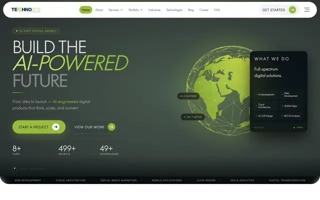 Technobits Digital website