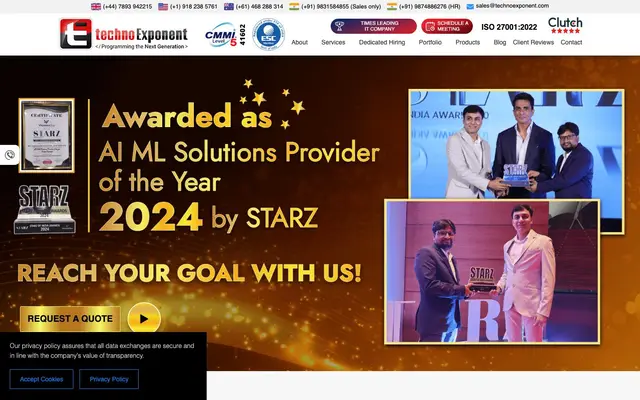 Techno Exponent (T-Web Exponent Services Private Limited) website