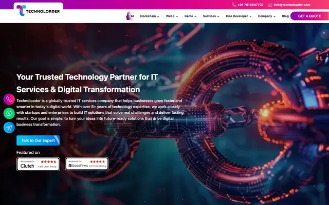 Technoloader Pvt Ltd website