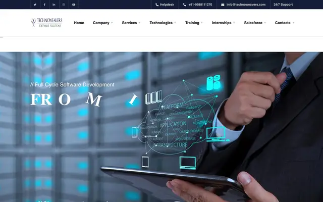 Technoweavers Software Solutions website
