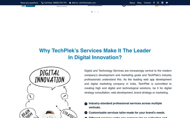 TechPlek Technologies Pvt Ltd website