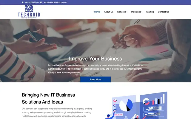 Techroid Solutions Pvt Ltd. Pune website