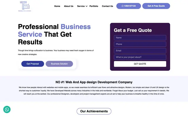 TechsellIndia Infotech website