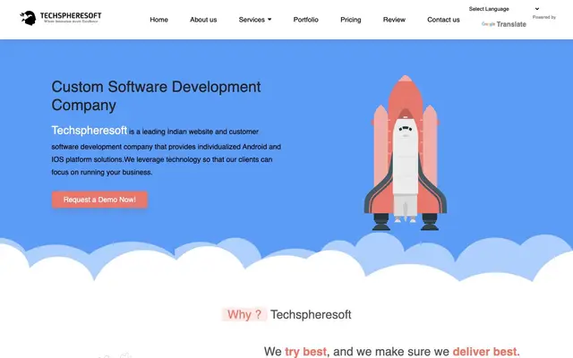 Techspheresoft Private Limited website